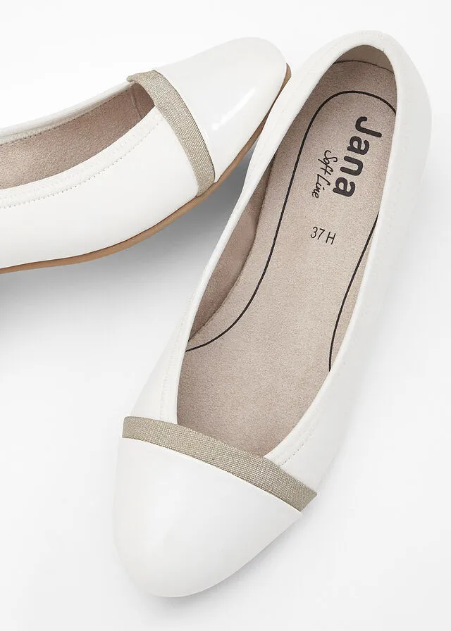 Zapatos de tacón Jana en ancho cómodo Blanco