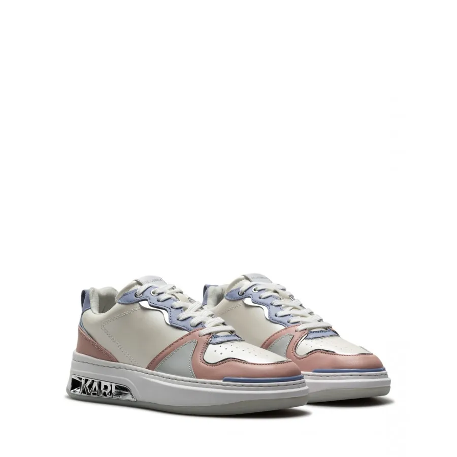 Zapatos Mujeres Sneakers KARL LAGERFELD KL62020 1PB Pink Blue Marfil