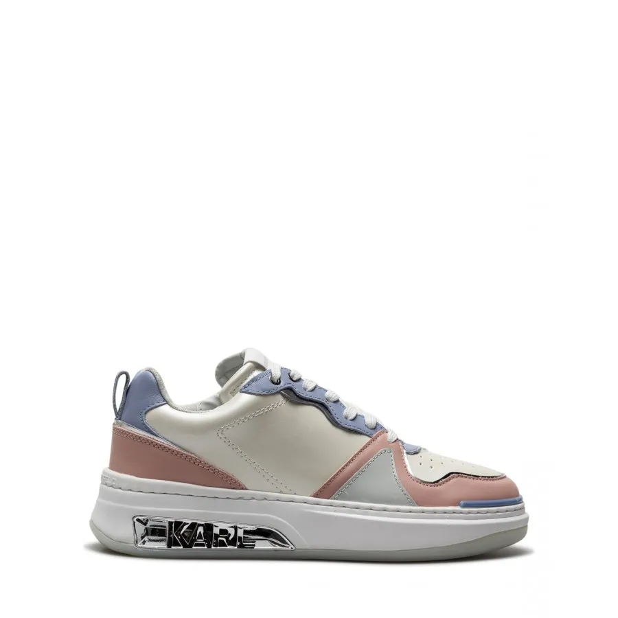 Zapatos Mujeres Sneakers KARL LAGERFELD KL62020 1PB Pink Blue Marfil