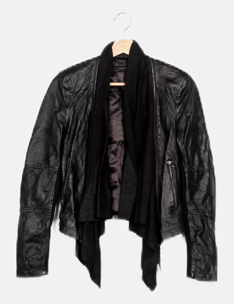 Zara Biker negra casual
