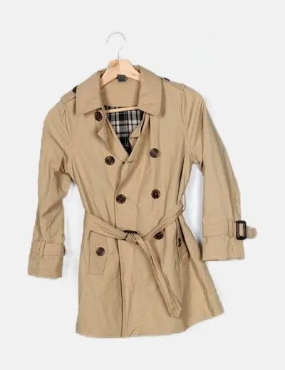 Zara Gabardina camel casual
